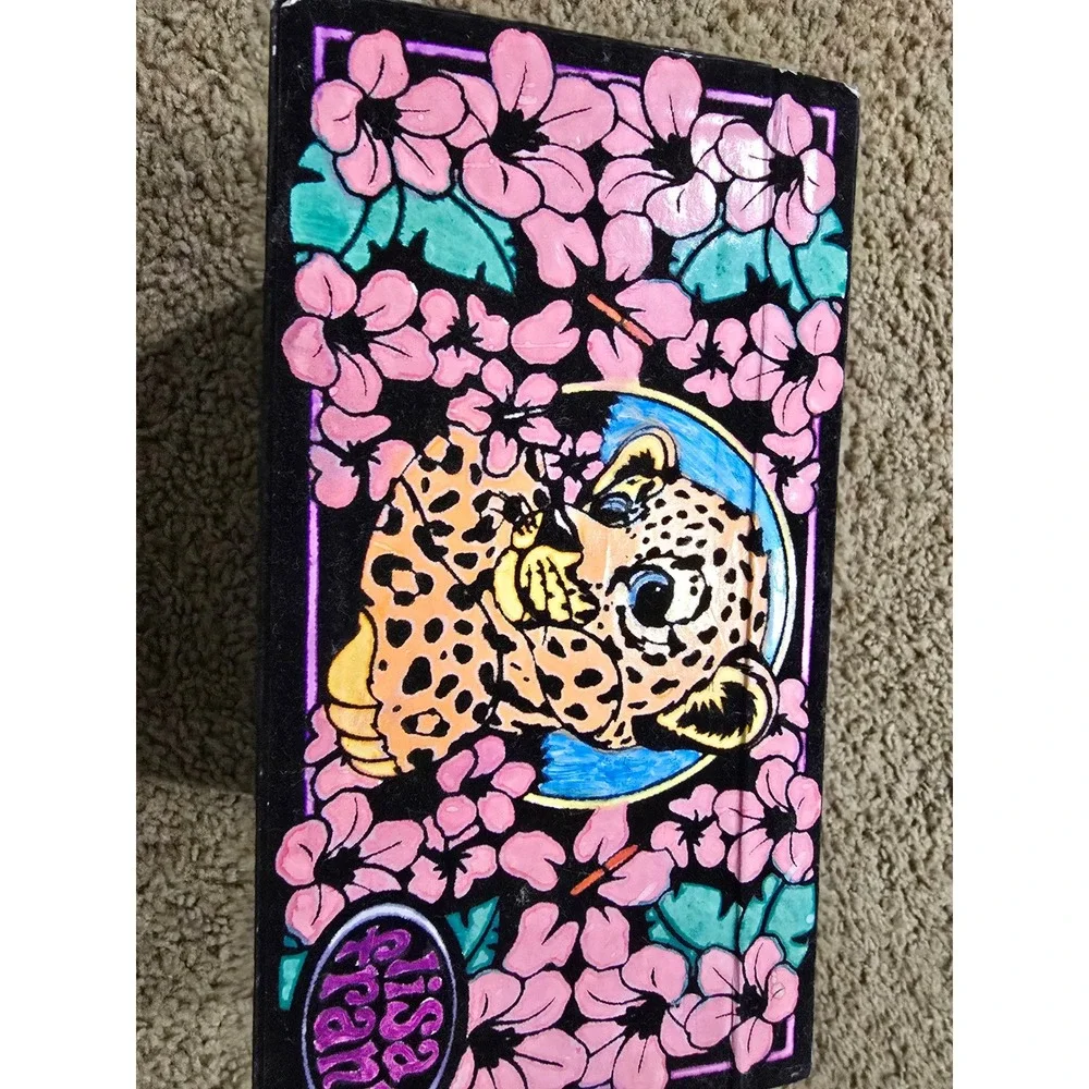 Vintage Lisa Frank Hunter the Leopard Jewelry Box w/Drawer Trinket Jewelry 90s